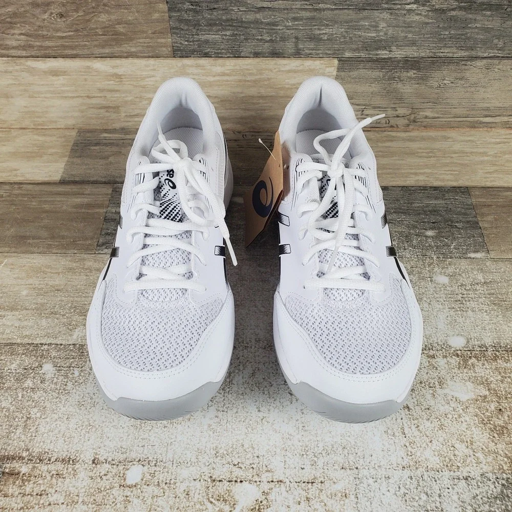 ASICS GEL-Rocket 12 Mens Shoes Sz 8 W‎ Running White Black Mesh Lace Up Sneakers